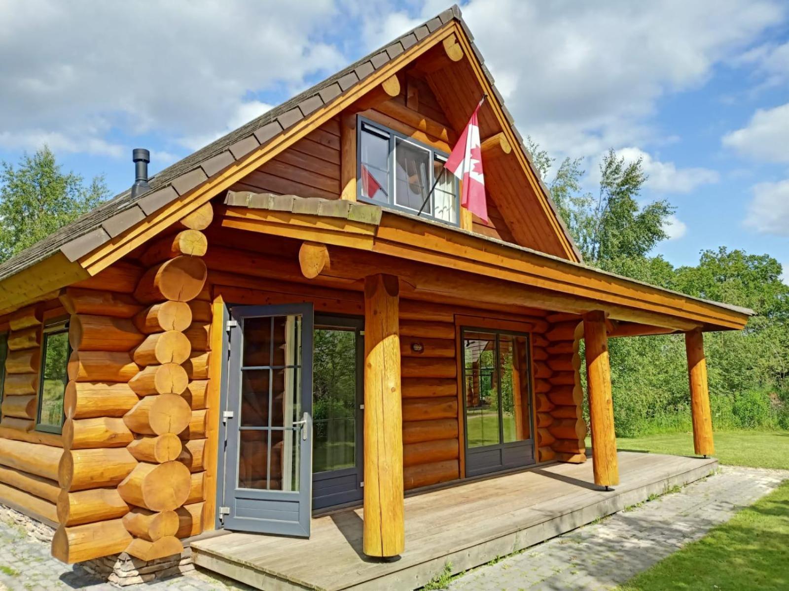 Unieke Houten Villa Met Sauna In Twente - 6P Den Ham Extérieur photo
